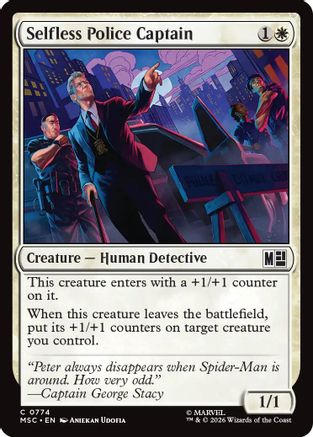 Selfless Police Captain  [Commander: Marvel Super Heroes] Foil