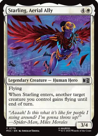 Starling, Aerial Ally  [Commander: Marvel Super Heroes] Foil