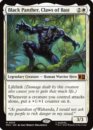 Black Panther, Claws of Bast  [Commander: Marvel Super Heroes] Foil