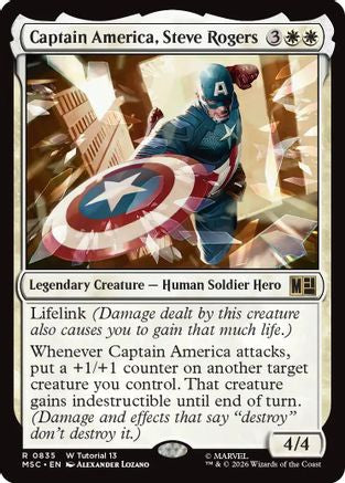 Captain America, Steve Rogers  [Commander: Marvel Super Heroes]