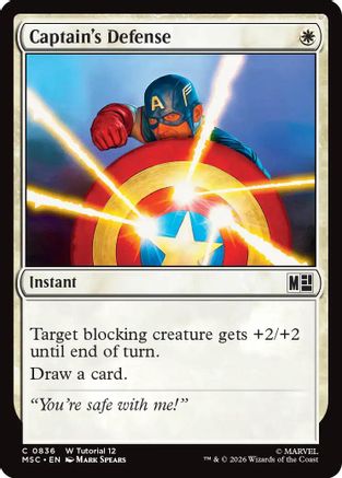 Captain's Defense  [Commander: Marvel Super Heroes]