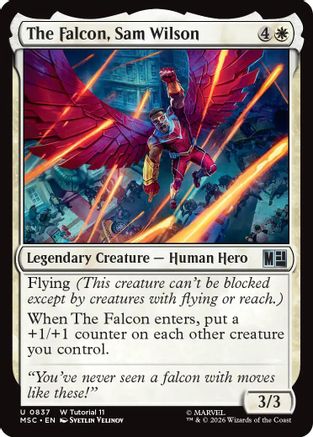 The Falcon, Sam Wilson  [Commander: Marvel Super Heroes]