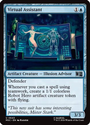 Virtual Assistant  [Commander: Marvel Super Heroes]