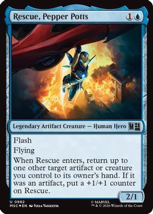 Rescue, Pepper Potts (Surge Foil)  [Commander: Marvel Super Heroes] Foil