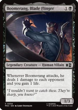 Boomerang, Blade Flinger  [Commander: Marvel Super Heroes]