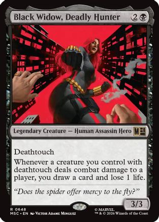 Black Widow, Deadly Hunter  [Commander: Marvel Super Heroes]