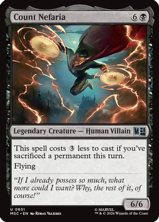 Count Nefaria  [Commander: Marvel Super Heroes] Foil