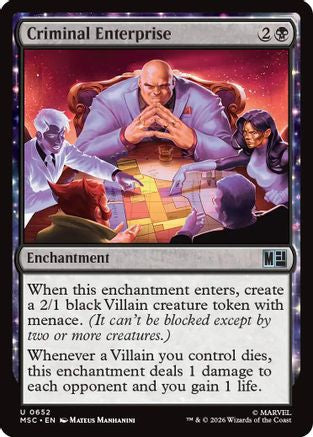 Criminal Enterprise  [Commander: Marvel Super Heroes] Foil