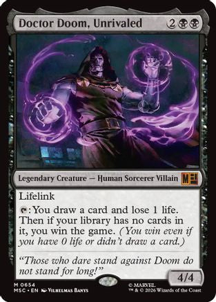 Doctor Doom, Unrivaled  [Commander: Marvel Super Heroes] Foil