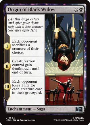 Origin of Black Widow  [Commander: Marvel Super Heroes] Foil