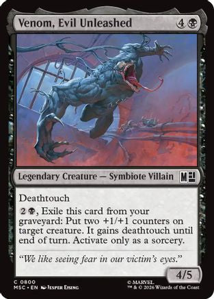 Venom, Evil Unleashed  [Commander: Marvel Super Heroes]