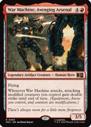 War Machine, Avenging Arsenal  [Commander: Marvel Super Heroes]