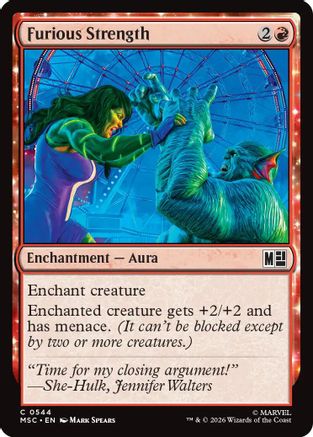 Furious Strength  [Commander: Marvel Super Heroes] Foil