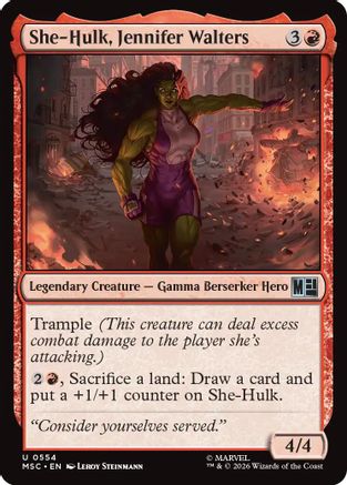 She-Hulk, Jennifer Walters  [Commander: Marvel Super Heroes] Foil