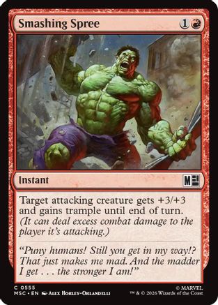 Smashing Spree  [Commander: Marvel Super Heroes] Foil