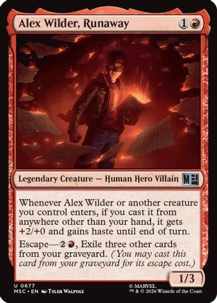 Alex Wilder, Runaway  [Commander: Marvel Super Heroes] Foil