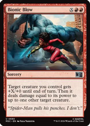 Bionic Blow  [Commander: Marvel Super Heroes]