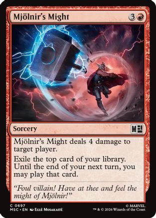Mjollnir's Might  [Commander: Marvel Super Heroes] Foil