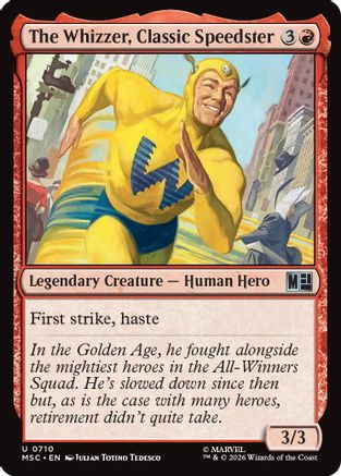 The Whizzer, Classic Speedster  [Commander: Marvel Super Heroes]