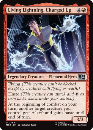 Living Lightning, Charged Up  [Commander: Marvel Super Heroes] Foil