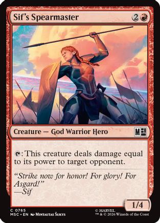 Sif's Spearmaster  [Commander: Marvel Super Heroes] Foil