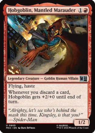 Hobgoblin, Mantled Marauder  [Commander: Marvel Super Heroes]
