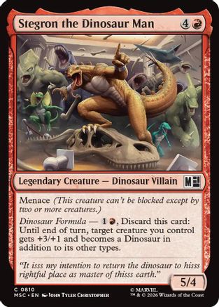 Stegron the Dinosaur Man  [Commander: Marvel Super Heroes] Foil