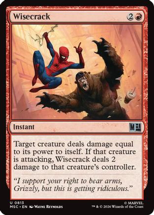 Wisecrack  [Commander: Marvel Super Heroes]