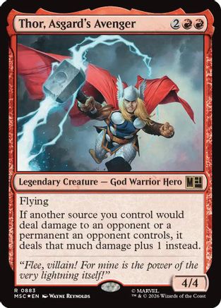 Thor, Asgard's Avenger (Surge Foil)  [Commander: Marvel Super Heroes]
