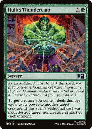 Hulk's Thunderclap  [Commander: Marvel Super Heroes]