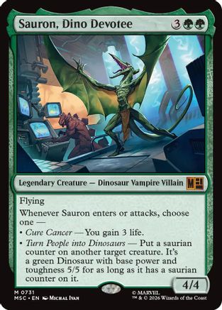 Sauron, Dino Devoteee  [Commander: Marvel Super Heroes] Foil