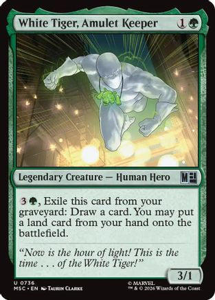 White Tiger, Amulet Keeper  [Commander: Marvel Super Heroes]