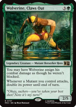 Wolverine, Claws Out  [Commander: Marvel Super Heroes] Foil