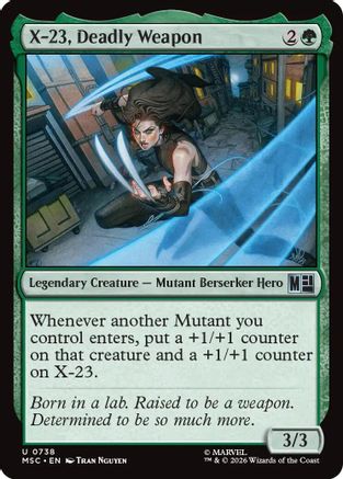 X-23, Deadly Weapon  [Commander: Marvel Super Heroes] Foil