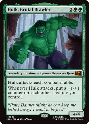Hulk, Brutal Brawler  [Commander: Marvel Super Heroes] Foil