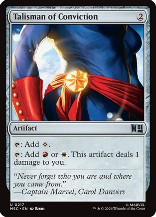 Talisman of Conviction  [Commander: Marvel Super Heroes]