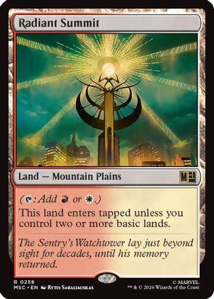 Radiant Summit  [Commander: Marvel Super Heroes]