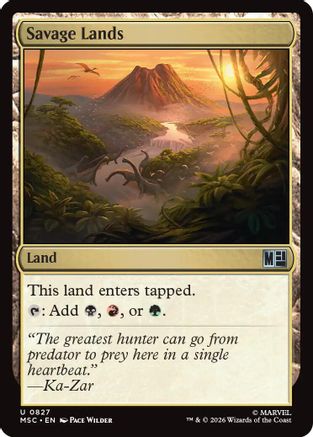 Savage Lands  [Commander: Marvel Super Heroes] Foil