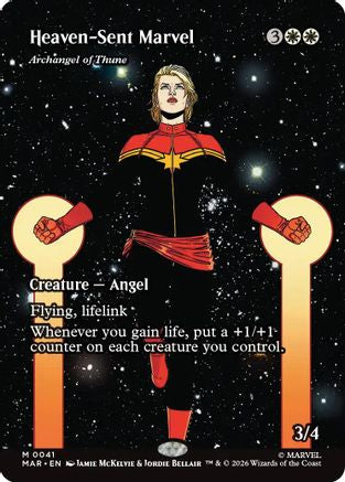Heaven-Sent Marvel - Archangel of Thune (Borderless)  [Marvel Universe Eternal-Legal] Foil
