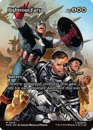 Righteous Fury (Borderless)  [Marvel Universe Eternal-Legal] Foil