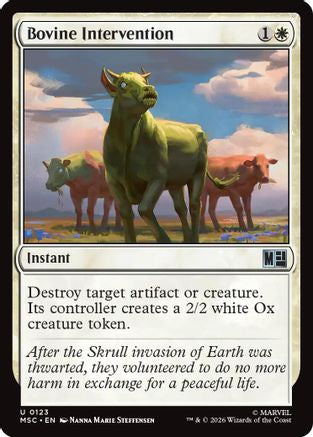 Bovine Intervention (Surge Foil)  [Commander: Marvel Super Heroes] Foil