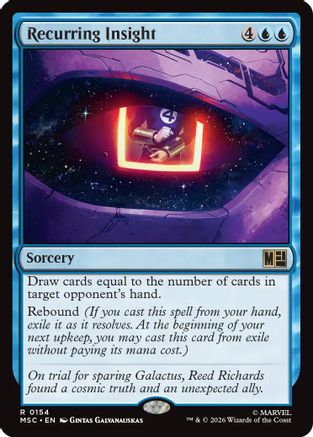 Recurring Insight (Surge Foil)  [Commander: Marvel Super Heroes] Foil