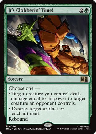 It's Clobberin' Time!  [Commander: Marvel Super Heroes]