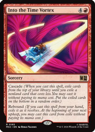 Into the Time Vortex (Surge Foil)  [Commander: Marvel Super Heroes] Foil