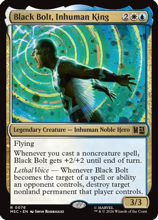 Black Bolt, Inhuman King (Surge Foil)  [Commander: Marvel Super Heroes] Foil