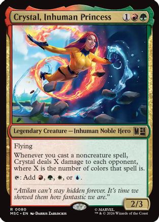 Crystal, Inhuman Princess (Surge Foil)  [Commander: Marvel Super Heroes] Foil