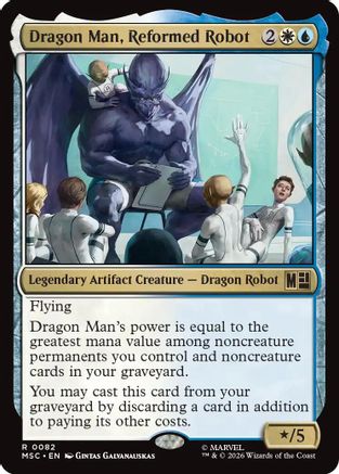 Dragon Man, Reformed Robot (Surge Foil)  [Commander: Marvel Super Heroes] Foil