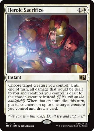 Heroic Sacrifice (Surge Foil)  [Commander: Marvel Super Heroes] Foil