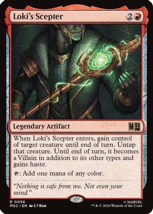 Loki's Scepter (Surge Foil)  [Commander: Marvel Super Heroes] Foil