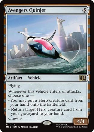 Avengers Quinjet (Surge Foil)  [Commander: Marvel Super Heroes] Foil